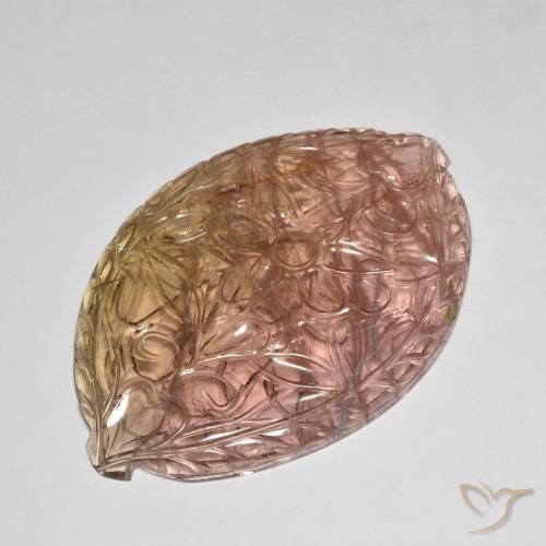 86.71ct Natural Orange Pink Tourmaline, Fancy, Transparent