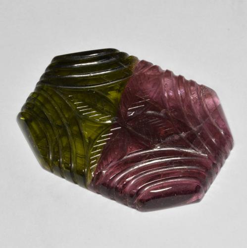 46.32ct Natural Multicolor Tourmaline, Emerald Cut, Translucent