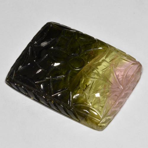 63.68ct Natural Multicolor Tourmaline, Fancy, Translucent