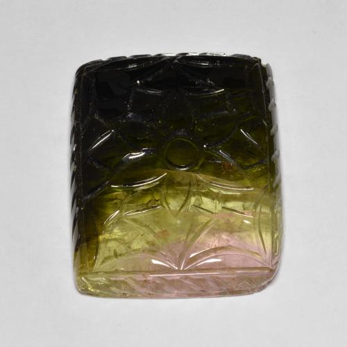 Tourmaline Gemstone in 33.2 x 25.2 mm Size for Sale, Tourmaline Stone in Multicolor Color