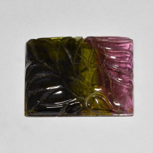 Tourmaline Gemstone in 24.9 x 20.6 mm Size for Sale, Tourmaline Stone in Multicolor Color