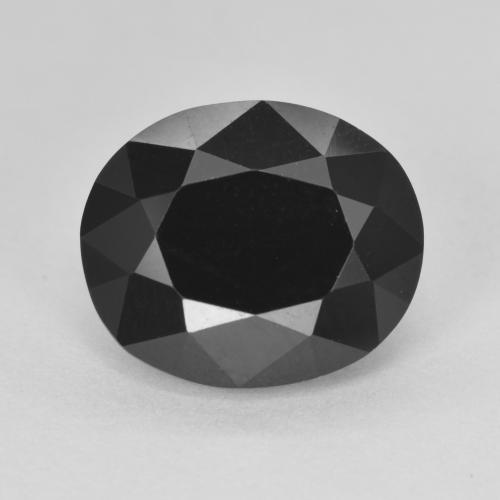 Tourmaline Noire oval facet 5,2 ct du Mozambique, dimension 11,8 x 9,9mm, pierre gemme naturelle Non traité, pureté Opaque , 1 pièce Tourmaline de couleur Schorl, dureté Mohs de 7 à 7.5 convient aux bijoux de tous les jours, pierre de sagesse, Pierre du zodiaque Balance, Photo A