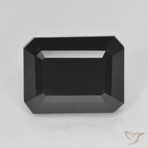 8.60 ct Black Tourmaline Stone, Natural Tourmaline in Octagon Step Cut Shape for Sale