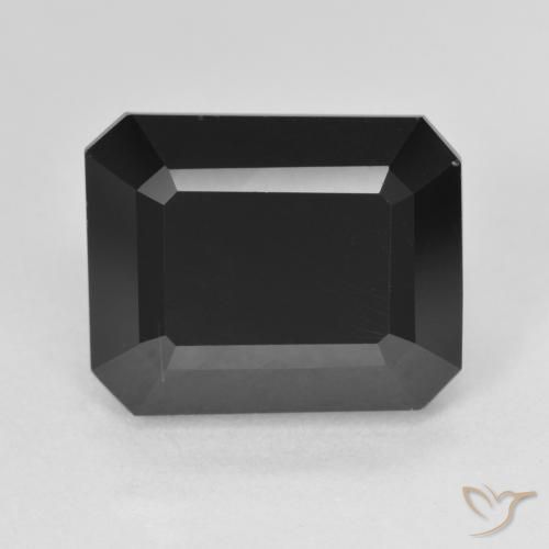 9.00 ct Black Tourmaline Stone, Natural Tourmaline in Octagon Step Cut Shape for Sale