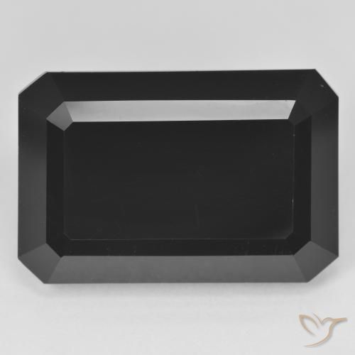 41.95 ct Loose Black Tourmaline, 25.4 x 16.9 mm Octagon Cut From Mozambique, Photo A
