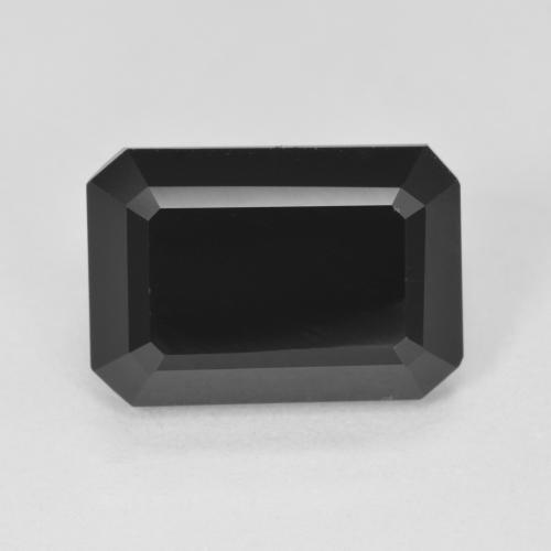 6.72ct Octagon / Emerald Cut Schorl Tourmaline from Mozambique, Dimension 13.1 x 9.1mm, Natural untreated Gemstone, Opaque Clarity, 1pc Octagon Step Cut Tourmaline, Mohs Hardness of 7 - 7.5 suitable for daily wear jewelry, Symbolizes Protection, Photo A