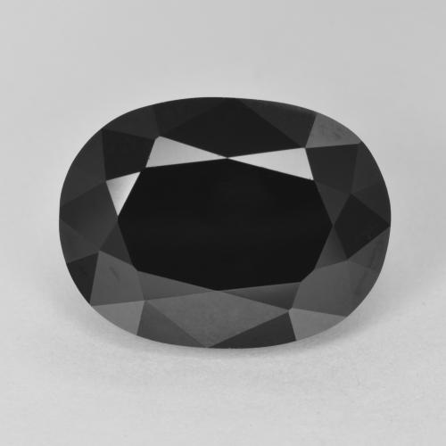 Tormalina 15,9 x 12,1mm nero Ovale sfaccettato dal Mozambico, peso di 12,09 ct, gemma naturale non trattati in purezza Opaque, 1 pezzo Tormalina - Colore: Schorl, durezza Mohs di 7 - 7,5 adatto per gioielli da indossare ogni giorno, Pietra ricettiva, Photo A