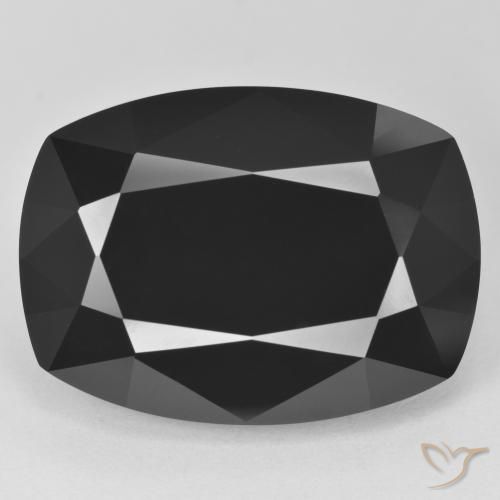 Tormalina nera sfusa da 28,37 ct, taglio a cuscino da 22,7 x 16,7 mm, proveniente dal Mozambico, Photo A