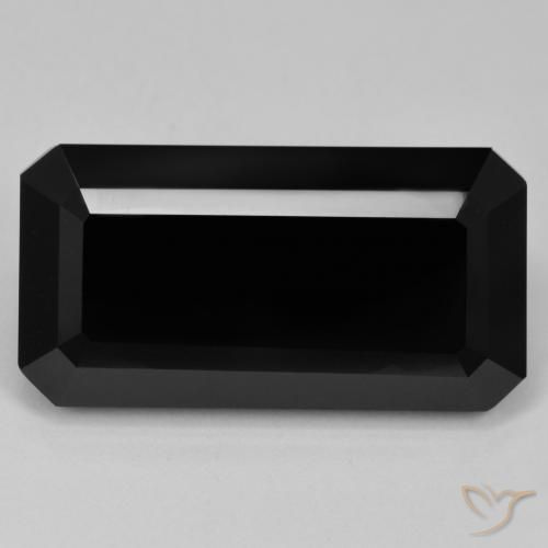 Tormalina nera sfusa da 38,28 ct, taglio ottagonale da 27,8 x 14,3 mm, proveniente dal Mozambico, Photo A