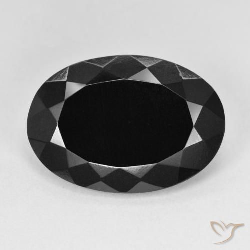 Tormalina nera sfusa da 11,46 ct, taglio ovale da 19,6 x 13,8 mm, proveniente dal Mozambico, Photo A