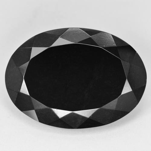 Turmalina Chorlo Ovalada de 28.8 ct de Mozambique, dimensión 27 x 19,3mm, piedra preciosa natural No tratado, claridad Opaco, Turmalina Forma ovalada de 1 pieza, dureza de Mohs de 7 - 7.5 Adecuado para joyas de uso diario , Piedra receptiva, Photo A