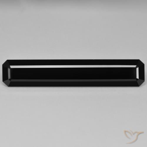 27.92 ct Black Tourmaline Stone, Natural Tourmaline in Octagon Step Cut Shape for Sale