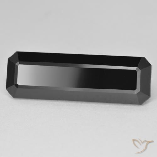 11.81 ct Black Tourmaline Stone, Natural Tourmaline in Octagon Step Cut Shape for Sale