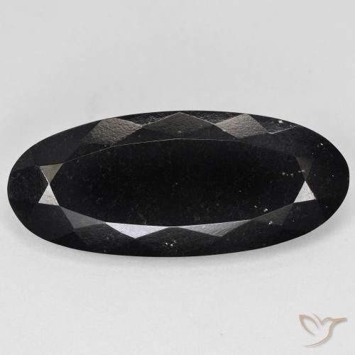 Tormalina nera sfusa da 14,49 ct, taglio ovale da 28,6 x 12,2 mm, proveniente dal Mozambico, Photo A