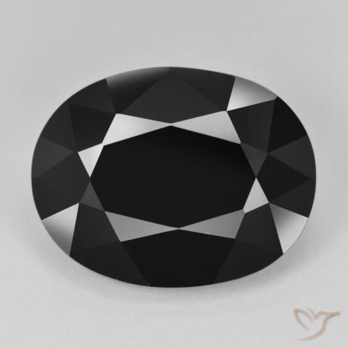 Tormalina nera sfusa da 16,78 ct, taglio ovale da 19,4 x 15,1 mm, proveniente dal Mozambico, Photo A