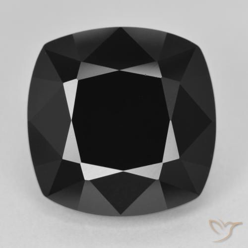 Tourmaline Schorl Coussin 14,59 ct du Mozambique, Dimension 15,3 x 15,2mm, Pierre gemme naturelle Non traité, pureté Opaque , 1 pièce de tourmaline cushion-cut, dureté de Mohs de 7 à 7.5 convient aux bijoux de tous les jours, pierre de sagesse, Pierre réceptive, Photo A