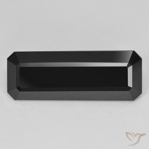 11.82ct Natural Schorl Tourmaline, Emerald Cut, Opaque