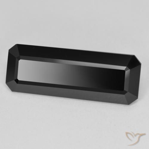 11.82 ct Black Tourmaline Stone, Natural Tourmaline in Octagon Step Cut Shape for Sale