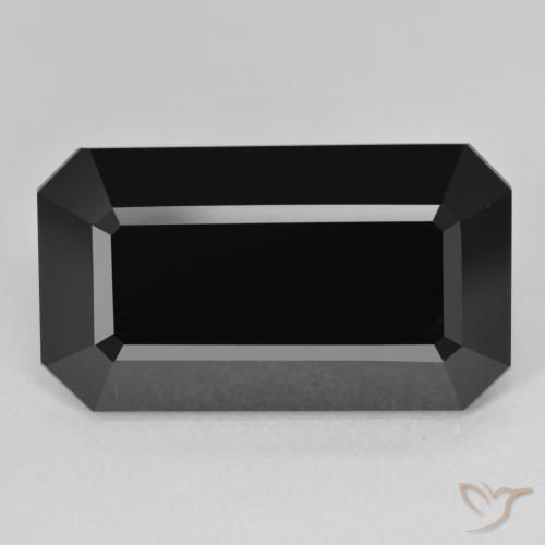 20.66ct Natural Schorl Tourmaline, Emerald Cut, Opaque