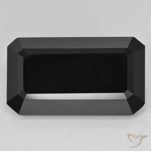 26.55ct Natural Schorl Tourmaline, Emerald Cut, Opaque