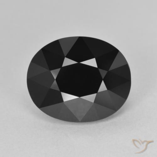 6.69ct Natural Schorl Tourmaline, Oval, Opaque, Photo A