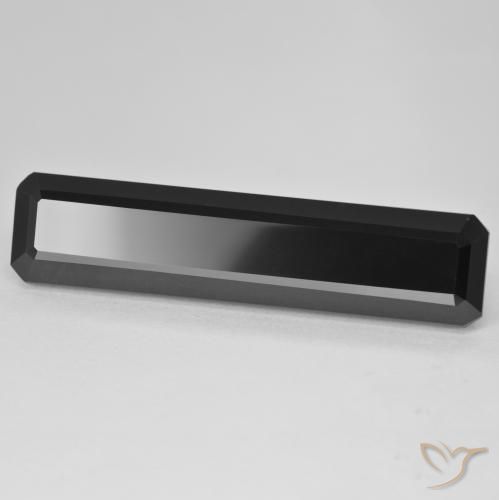 27.51 ct Black Tourmaline Stone, Natural Tourmaline in Octagon Step Cut Shape for Sale