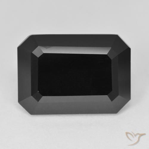 15.24ct Natural Schorl Tourmaline, Emerald Cut, Opaque