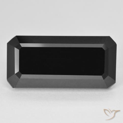 13.63ct Natural Schorl Tourmaline, Emerald Cut, Opaque