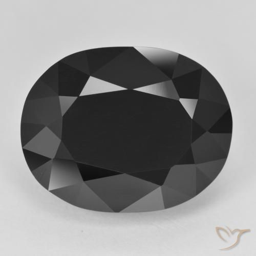 Tourmaline Noire oval facet 22,03 ct de Tanzanie, dimension 19,2 x 15mm, pierre gemme naturelle Non traité, pureté Opaque , 1 pièce Tourmaline de couleur Schorl, dureté Mohs de 7 à 7.5 convient aux bijoux de tous les jours, pierre de sagesse, Pierre de naissance d'octobre, Photo A