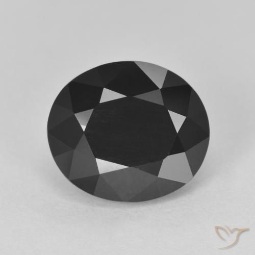 Tormalina nera sfusa da 5,61 ct, taglio ovale da 11,6 x 10 mm, proveniente dalla Tanzania, Photo A