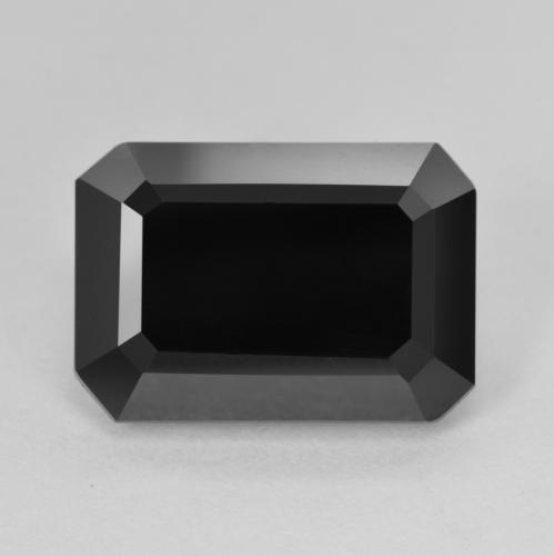 14.1 x 9.8mm Octagon Step Cut Black Tourmaline from Tanzania, Weight of 7.77ct, Natural untreated Gemstone in Opaque Clarity, 1pc Tourmaline - Color: Schorl, Mohs Hardness of 7 - 7.5 suitable for daily wear jewelry, Symbolizes Protection, Photo A