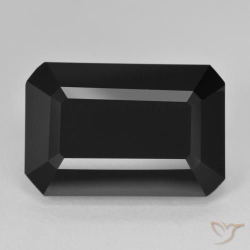 17.95ct Natural Schorl Tourmaline, Emerald Cut, Opaque