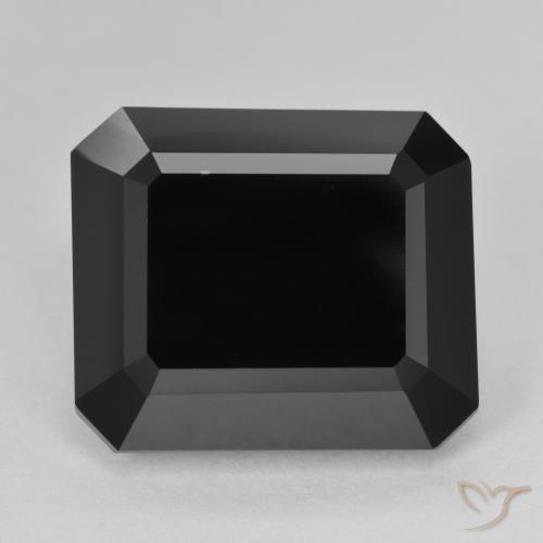 15.28ct Natural Schorl Tourmaline, Emerald Cut, Opaque