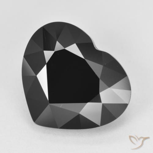 7.20ct Natural Schorl Tourmaline, Heart, Opaque