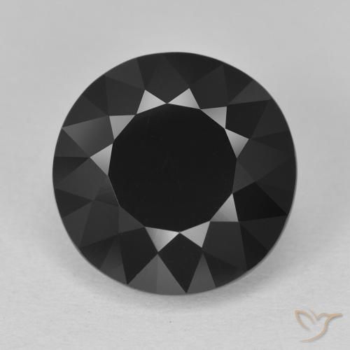 6.30ct Natural Schorl Tourmaline, Round, Opaque