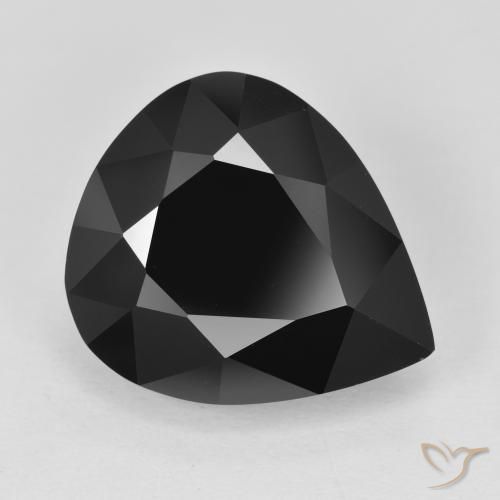 11.01ct Natural Schorl Tourmaline, Pear Shape, Opaque