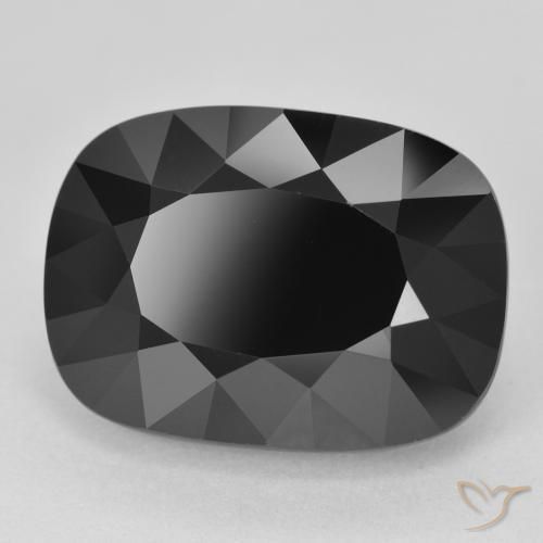14.90 ct Black Tourmaline Stone, Natural Tourmaline in Cushion-Cut Shape for Sale