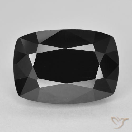 11.42ct Natural Schorl Tourmaline, Cushion, Opaque