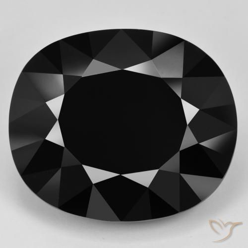 Tormalina nera sfusa da 91,06 ct, taglio a cuscino da 31,2 x 26,4 mm, proveniente dal Mozambico, Photo A
