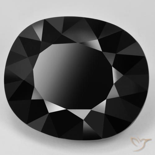 91.06 ct Black Tourmaline Stone, Natural Tourmaline in Cushion-Cut Shape for Sale