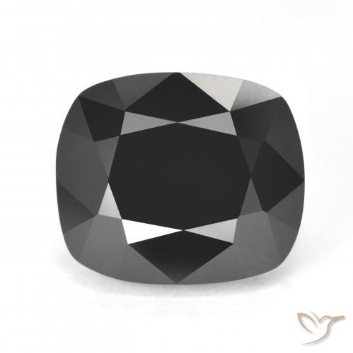 12.28ct Natural Schorl Tourmaline, Cushion, Opaque