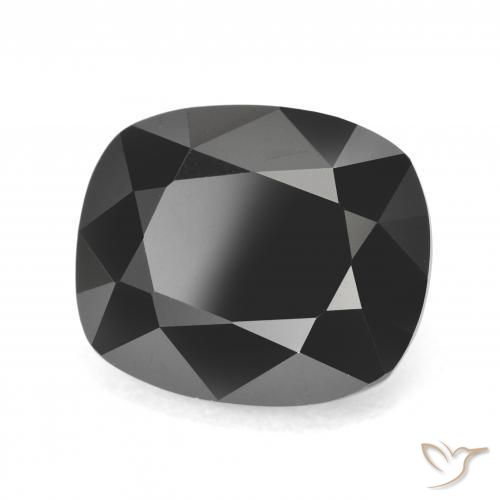 11.70 ct Black Tourmaline Stone, Natural Tourmaline in Cushion-Cut Shape for Sale