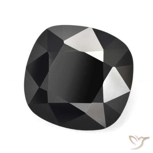 15.12 ct Black Tourmaline Stone, Natural Tourmaline in Cushion-Cut Shape for Sale