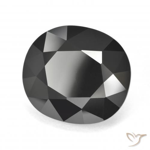 18.63 ct Black Tourmaline Stone, Natural Tourmaline in Oval Facet Shape for Sale