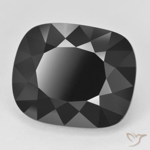23.92 ct Black Tourmaline Stone, Natural Tourmaline in Cushion-Cut Shape for Sale