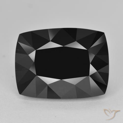 17.62ct Natural Schorl Tourmaline, Cushion, Opaque
