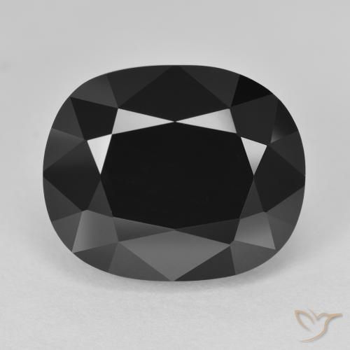 15.29ct Natural Schorl Tourmaline, Cushion, Opaque, Photo A