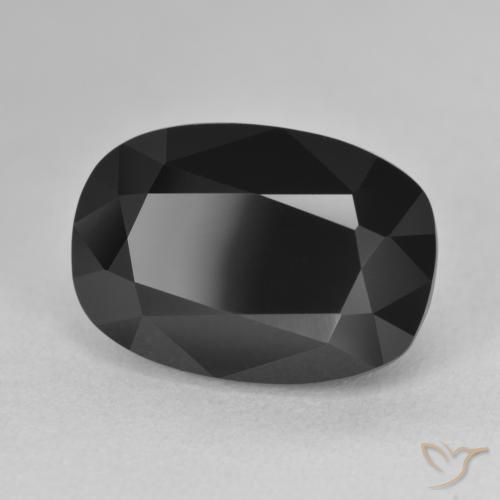 13.20 ct Black Tourmaline Stone, Natural Tourmaline in Oval Facet Shape for Sale