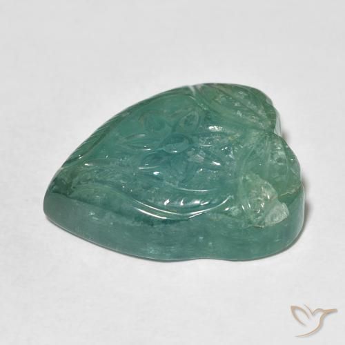Tourmaline Gemstone in 22.7 x 18.7 mm Size for Sale, Tourmaline Stone in Green-Blue Color