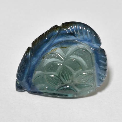 8.97 ct Loose Carved Tourmaline, 20.7 x 15.7 mm From Mozambique, Photo A